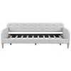 Full/Twin Size Upholstered Daybed with 4 Wood Support Legs-ModernLuxe - 4 of 4