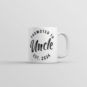 Crazy Dog T-Shirts Promoted To Uncle 2024 Mug Funny Family Baby Announcement Coffee Cup-11oz - 1 of 4