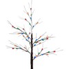 Northlight LED Lighted Frosted Christmas Twig Tree - 4' - Brown - Multi-Color lights - 4 of 4