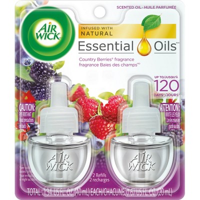 Air Wick Scented Oil Air Freshener Refills Cranberry & Currants - 1.34 fl oz/2ct