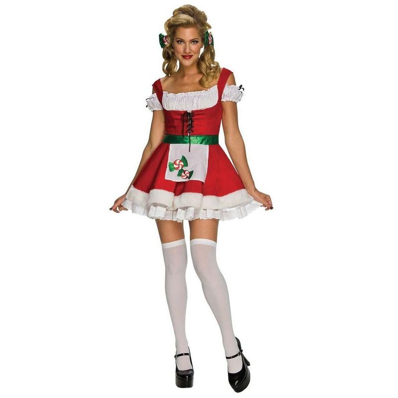 Rubie's Christmas Peppermint Candy Dress Adult Costume X-Small, 1 of 2
