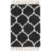 Unique Loom    Hygge Shag Trellis Area Rug - 2 of 4