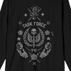 Call of Duty Modern Warfare II Task Force 141 Crew Neck Long Sleeve Men's Black Tee - 2 of 3