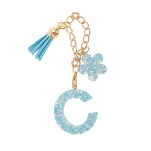 Unique Bargains Flower Heart Sequin Letter Water Cup Pendant Pink 1 Pc - 1 of 4