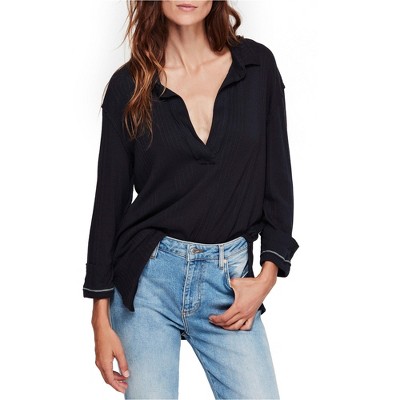 Free People Womens Annie Pullover Blouse