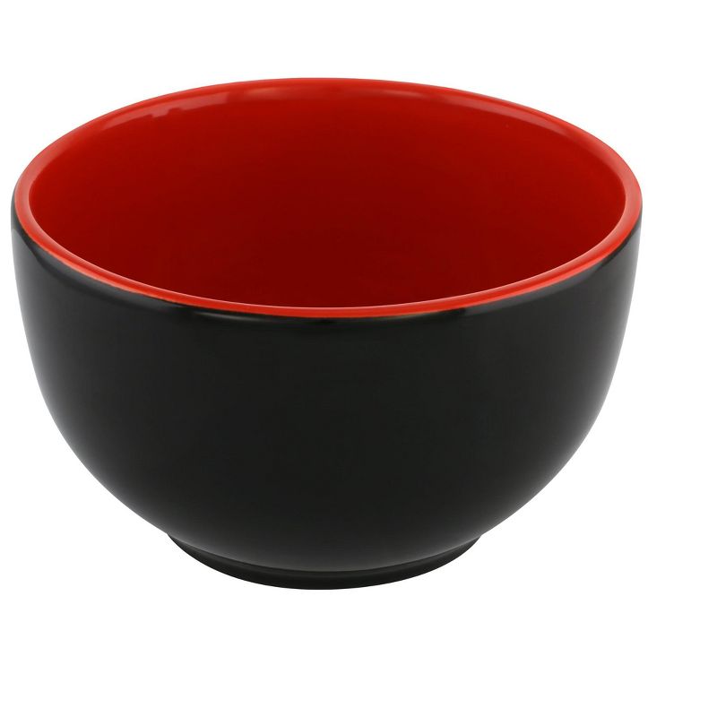 KOVOT Ceramic Serving Bowl Set - Includes (4) 20-Ounce Bowls, (4) Oriental Spoons, (4) Sets Of Chopsticks, 3 of 5