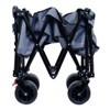 DSVIMOY Collapsible Folding Wagon, Extra Long Collapsible Wagon with Covers for Garden Sports Camping, Gray, 46.85"*22.05"*41.34" - 4 of 4