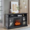 Tangkula Fireplace TV Stand for TVs Up to 55" w/ 18" 4777 BTU Fireplace Insert For Living Room - 2 of 4