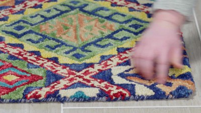 Handmade Aspen Blue Wool 8' x 10' Rectangular Area Rug