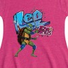 Girls' - Teenage Mutant Ninja Turtles - Leonardo AKA Leo Fit & Flair Cap Sleeve Dress - 2 of 2