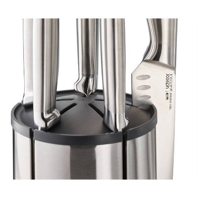 Joseph Joseph Elevate Steel 5-Piece Knife Set with Stainless Steel Carousel