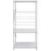 vidaXL Microwave Cabinet White 23.6"x15.6"x31.3" Engineered Wood - 4 of 4