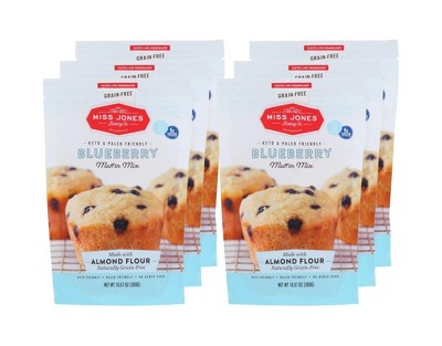 Miss Jones Baking Co. Keto & Paleo Blueberry Muffin Mix - Case of 6/10.57 oz