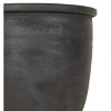 7.75" Smoke Colored Planter Black Terracotta by Foreside Home & Garden - 4 of 4