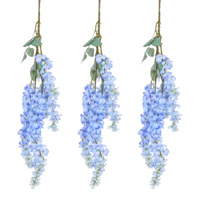 Unique Bargains Fake Hanging Vine Silk Flower Artificial Garland for Home Garden