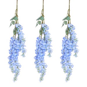 Unique Bargains Fake Hanging Vine Silk Flower Artificial Garland for Home Garden - 1 of 4