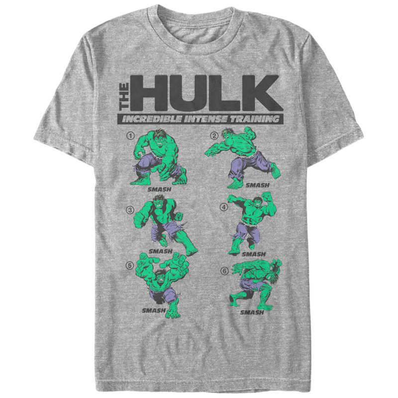 Men's Marvel Hulk Incredible Intense Training T-Shirt, 1 of 5