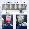ZAFRO Ice Makers Countertop with Self-Cleaning, 26lbs/24hrs, 9 Cubes Ready in 6 Mins, Portable Ice Machine with 2 Sizes, Green - 3 of 3