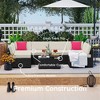 Nestl 7 Piece Outdoor Patio Furniture Set, Wicker Patio Furniture Set with Cushions - 4 of 4