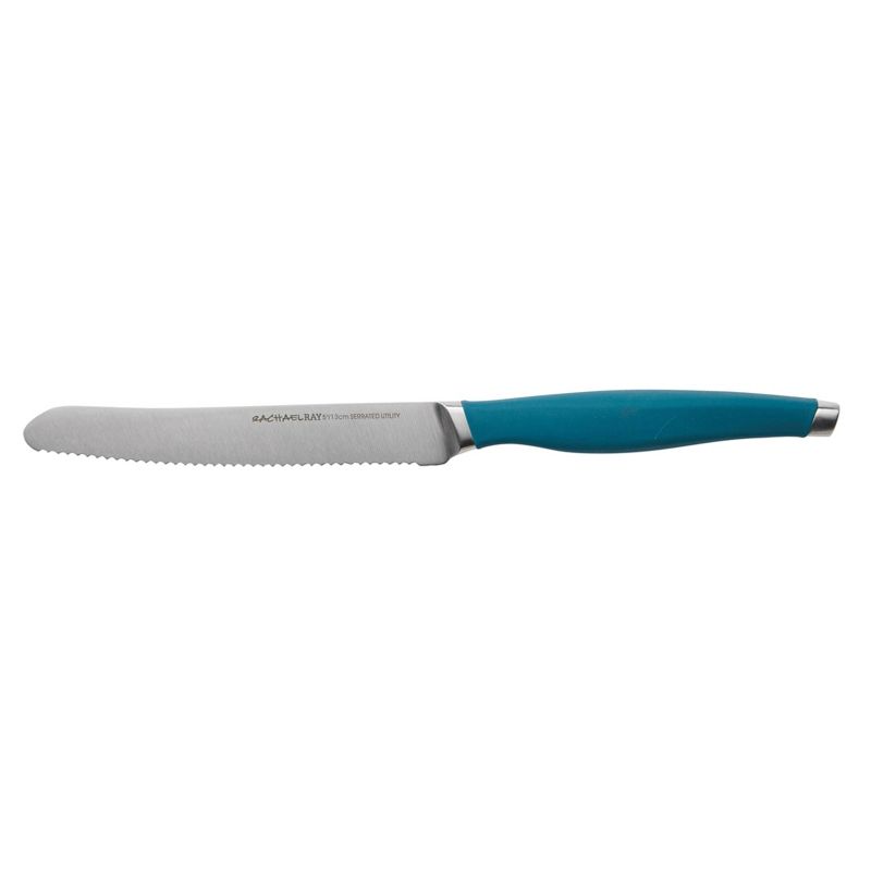 Rachael Ray 2pc Stainless Steel Utility Knife Set Teal, 5 of 6