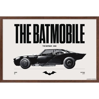 Trends International DC Comics Batman: 85th Anniversary - The Batmobile 2022 Framed Wall Poster Prints