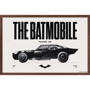 Trends International DC Comics Batman: 85th Anniversary - The Batmobile 2022 Framed Wall Poster Prints - 1 of 4
