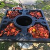 Bayou Classic 300-444 Seafood Crawfish Event Table Features 4 Large Serving Areas and 8 Beverage Holders - 2 of 4