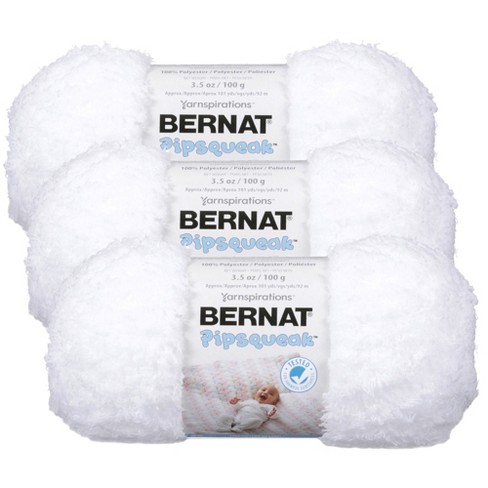 Bernat Softee Cotton Clear White Yarn - 3 Pack of 120g/4.25oz - Nylon - 3  DK (Light) - 254 Yards - Knitting, Crocheting & Crafts