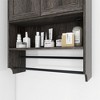 OUTSUPPLY Bathroom Towel Bar, Paper Holder, Over The Toilet Storage Cabinet, Medicine Cabinet for Bathroom - 4 of 4