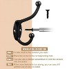 LunaLulinlk Nail Free Hooks Wall Mounted Clothes Hanger & Towel & Coat & Robe Hook Decorative Bathroom Hooks - 4 of 4