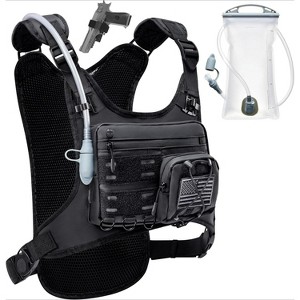 All-in-One Hydration Vest with Bladder, Lightweight Running Pack with Gear Holder & Reflective Panels - 1 of 4