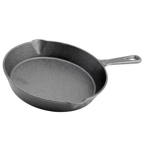 Bruntmor 12'' Blue Pre-seasoned Cast Iron Frying Pan - Black : Target