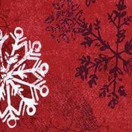 classic red textured snowflake
