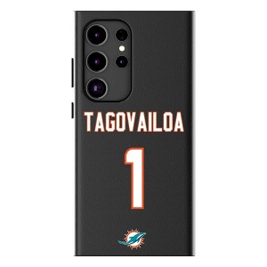 Keyscaper Tua Tagovailoa Miami Dolphins 1 Game Tactic MagSafe Compatible Cell Phone Case for Galaxy S25 - 1 of 4