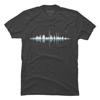 Men's Design By Humans Music City (Clear Graphic) By Expo T-Shirt