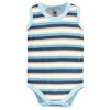 Hudson Baby Infant Boy Cotton Sleeveless Bodysuits, Surfer Dude - image 4 of 4