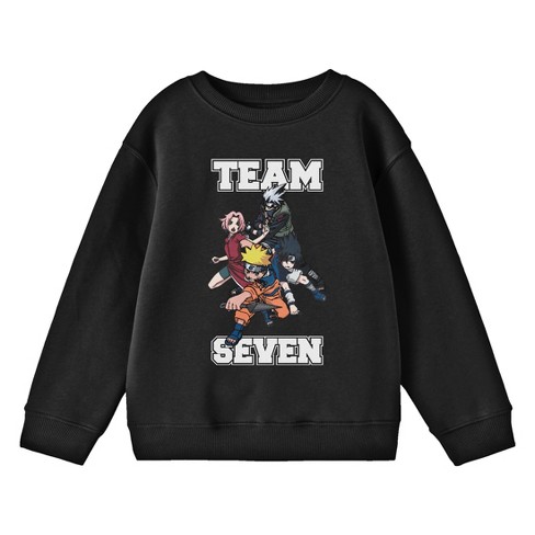 Naruto Classic Team Seven Youth Black Crew Neck Sweatshirt Target