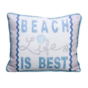 Beachcombers BEACH IS BEST Throw Pillow
