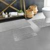 Evideco French Home Goods 3D Pebble Memory Foam Bath Mats - Bath Mat, Runner Mat, and Contour Mat Available in 10 Colors - 2 of 4