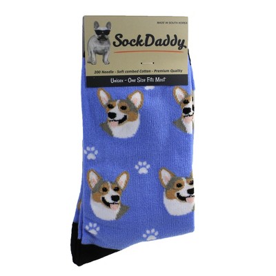 Novelty Socks 15.25" Welsh Corgi Socks Premium Quality E & S Pet  -  Socks