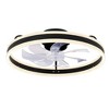 Bella Depot 20" Modern Low Profile Ceiling Fan with Dimmable Light, 6-Speed Reversible with Remote and APP Control - 3 of 4