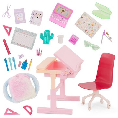 Our Generation School Dreams Modern Desk with Tilt Top Accessory Set for 18&#34; Dolls_5