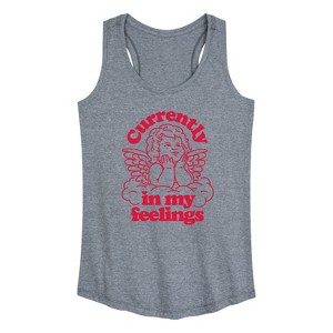 Women's - Instant Message - Valentine's Day Cupid In My Feelings Graphic Racerback Tank - 1 of 4