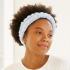Spa Essentials 2-Pack Plush Spa Headbands – Ultra-Soft Stretch Fleece Facial Hair Bands for Women – Ideal for Makeup, Skincare, and Bath - 2 of 4