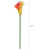 Duovlo 20pcs Calla Lily Bridal Wedding Bouquet Lataex Real Touch Artificial Flower Home Party Decor (Sunset) - 4 of 4