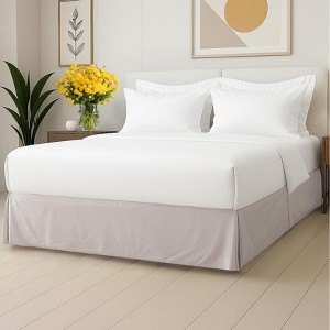 Premium Pleated Polyester Bed Skirt - CGK Linens - 1 of 4
