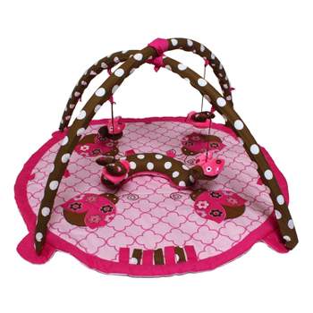 Bacati - Baby Activity Gyms & Playmats (Ladybugs Pink/Chocolate)