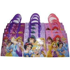 Disney Princess Party Favor Goodie Gift Bag - 6" Small Size (12 Packs) - 1 of 3