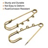 Unique Bargains Metal Decorative DIY Women's Clothing Dress 3 Holes Sewing Brooch Pins 20 Pcs - 4 of 4