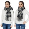 Anna-Kaci Plaid Winter Scarf Fringed Soft Warm Wrap Shawl Scarf for Women 23.6 x 70.9 inch - 2 of 4